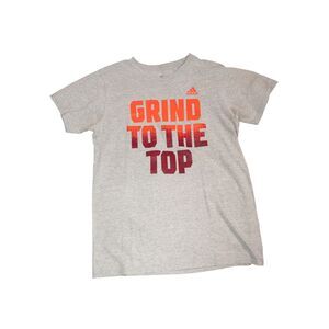 Adidas‎ Mens M Grind T-Shirt Grey Orange